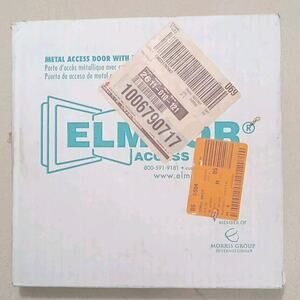 Elmdor Metal Access Door w/ Frame Prime Coat White & Cylinder Lock DW8X8PC-SDL